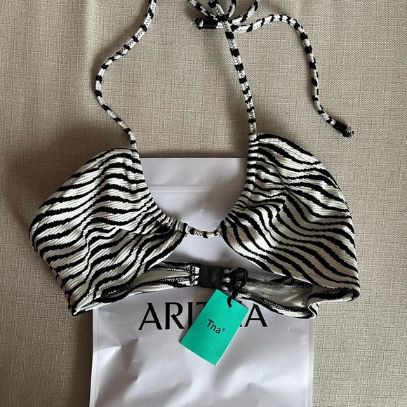 Zebra swim top, small, NWT - Picture 1 of 4
